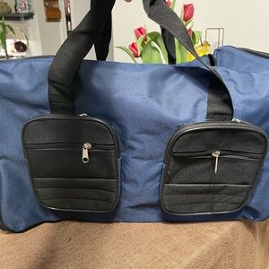Navy and Black Duffle Bag *NEW*
